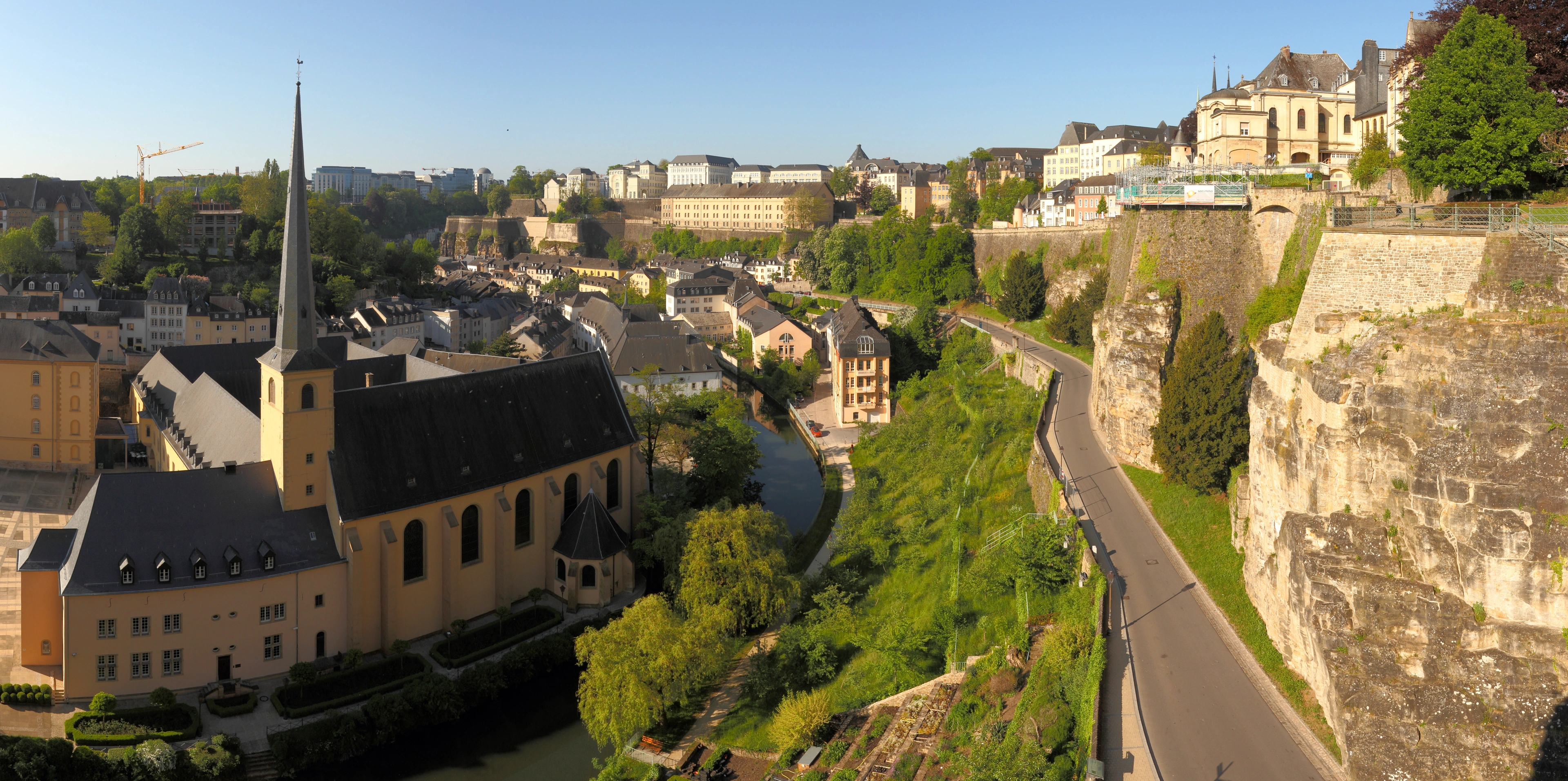Vue panoramique de la ville de Luxembourg